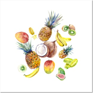 Tropical Fruits Posters and Art